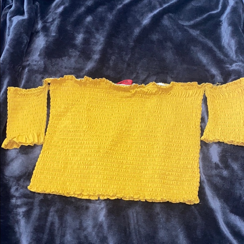 Mustard Yellow Crop top